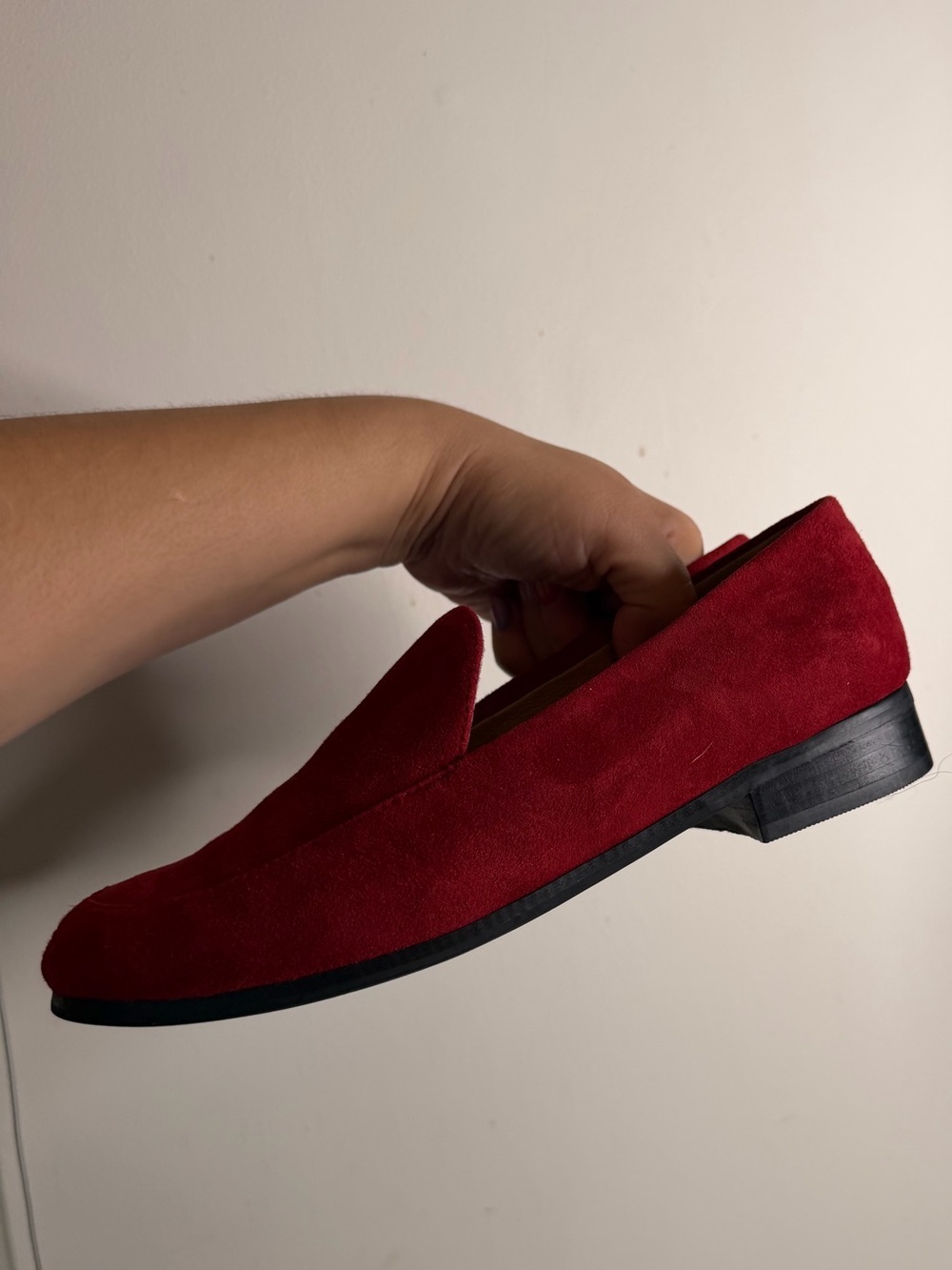 J. Jill Red Suede Women's Loafers - Picture 8 of 9